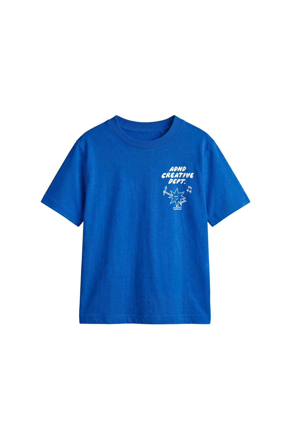 ADHD Creative Dept - Kids T-shirt Bright Royal — front
