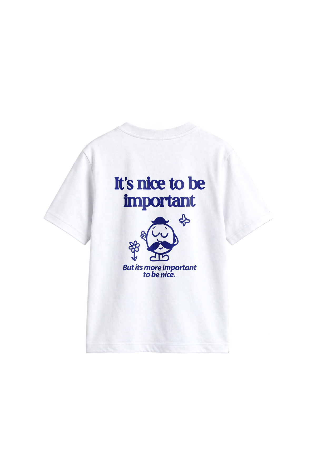 Important to be nice - Kids T-shirt White — back