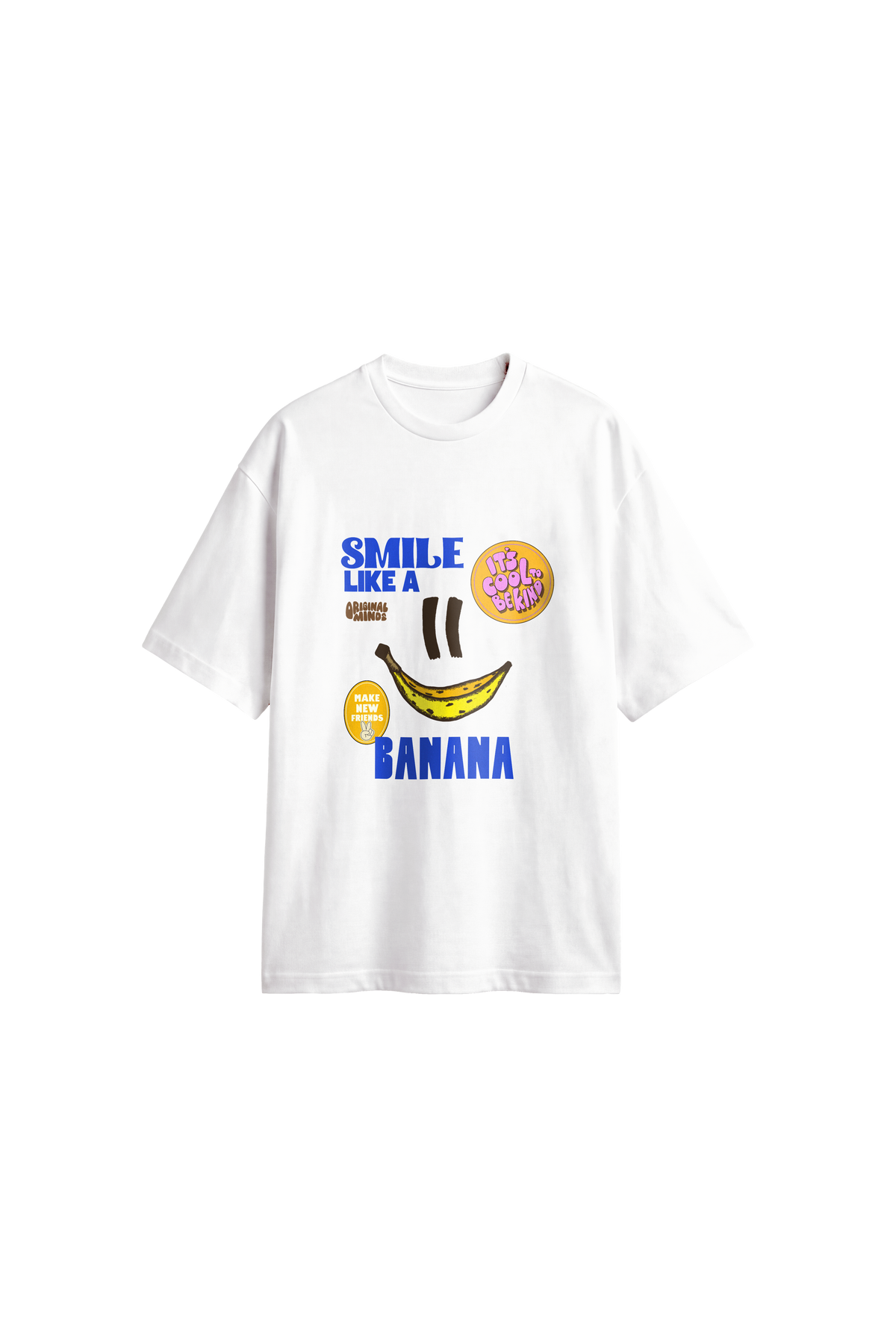 Smile Like A Banana - Men's T-Shirt Oversized Fit front