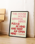 This House Holds Original Minds - Poster
