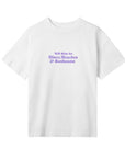 WILL STIM FOR DISCO - WOMENS BOXY TEE - OFF WHITE