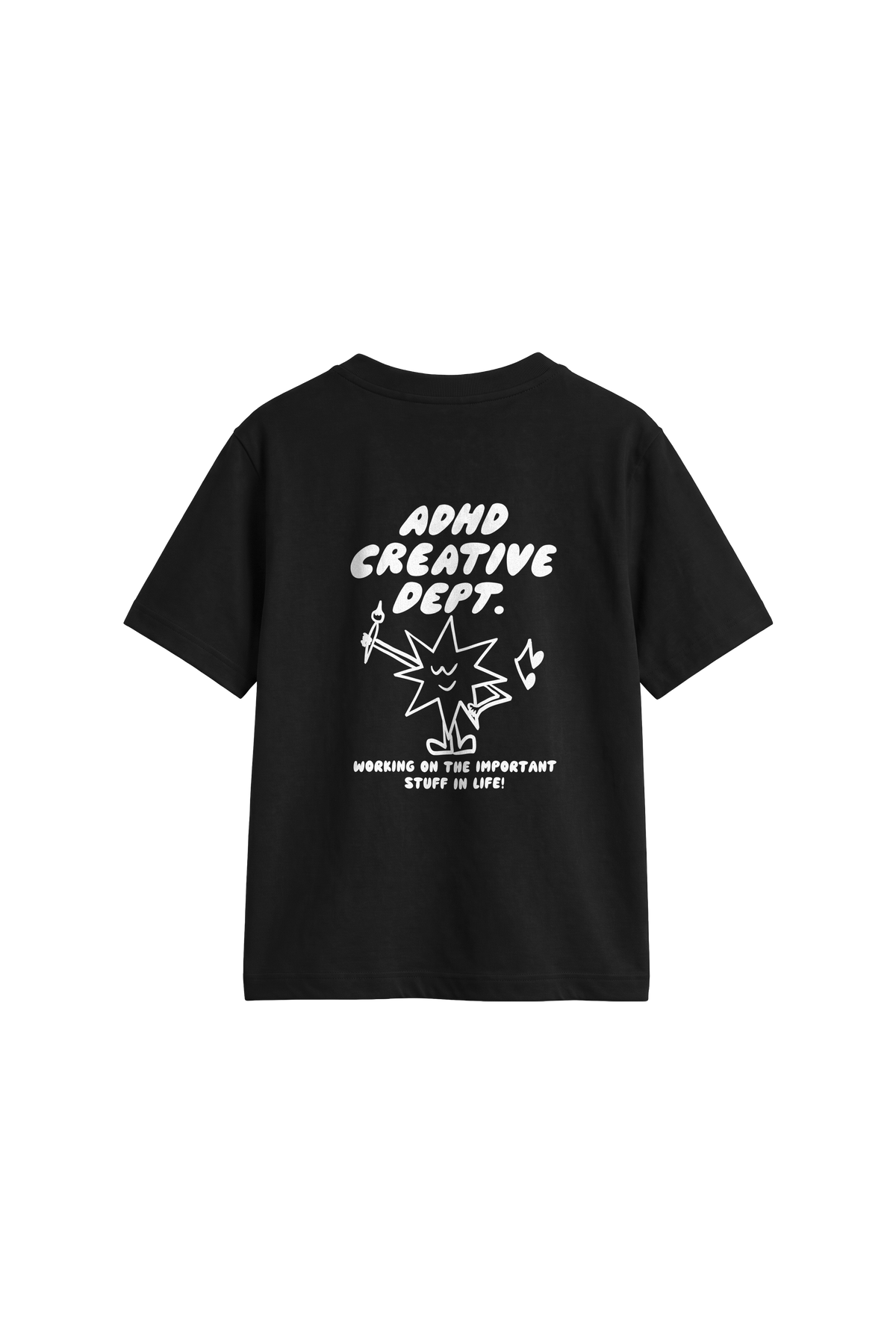 ADHD Creative Dept - Kids T-shirt Black — back
