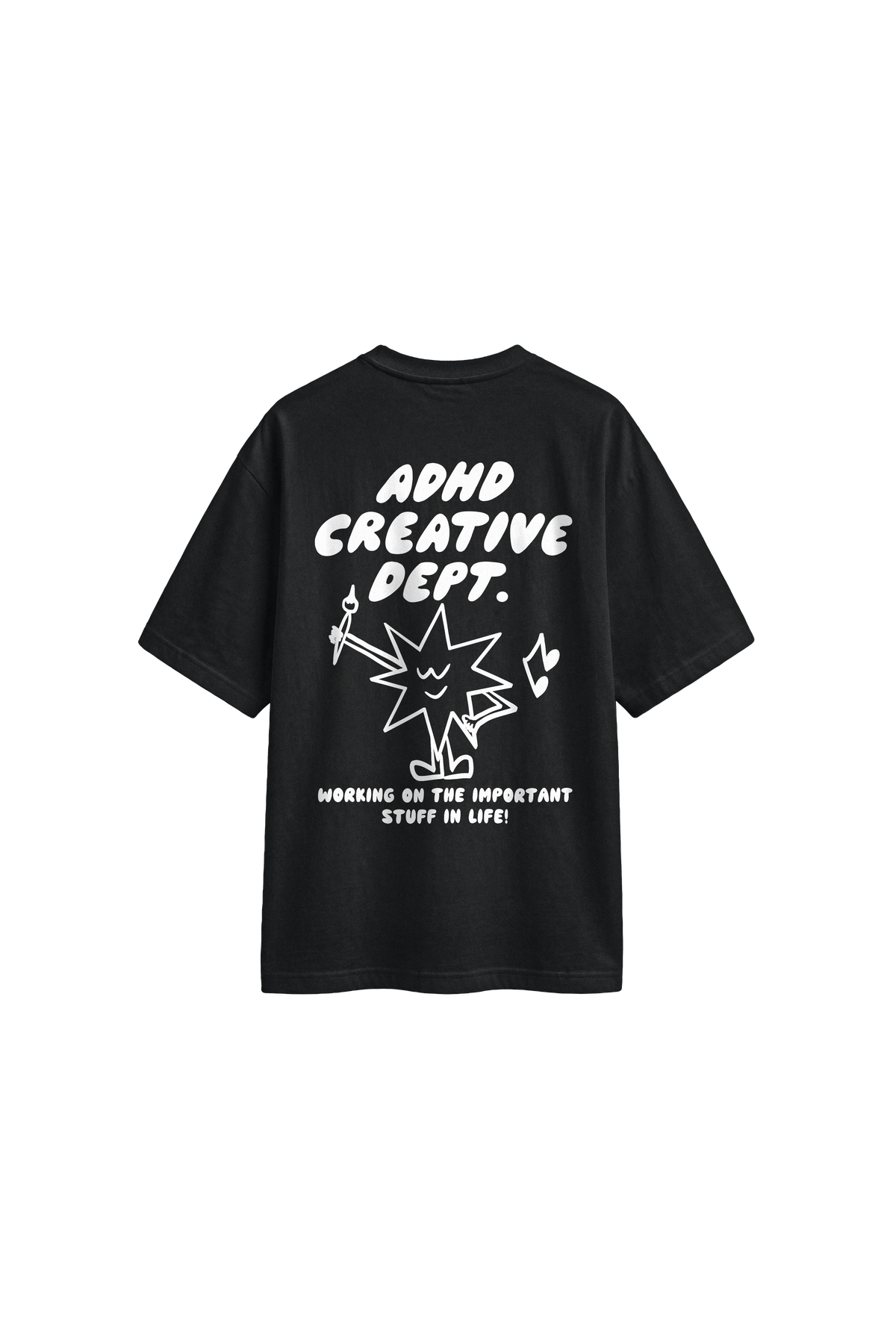 ADHD Creative Dept - Mens Oversized T-shirt — back