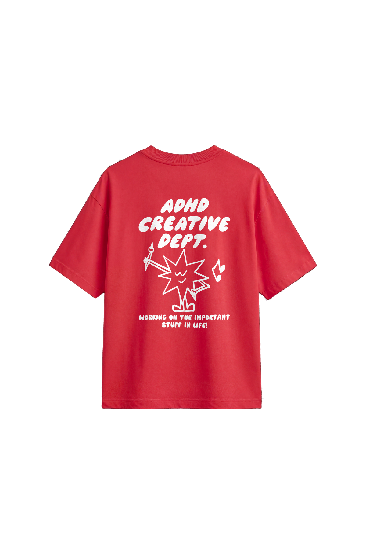 ADHD Creative Dept - Womens T-shirt Loose Fit — back