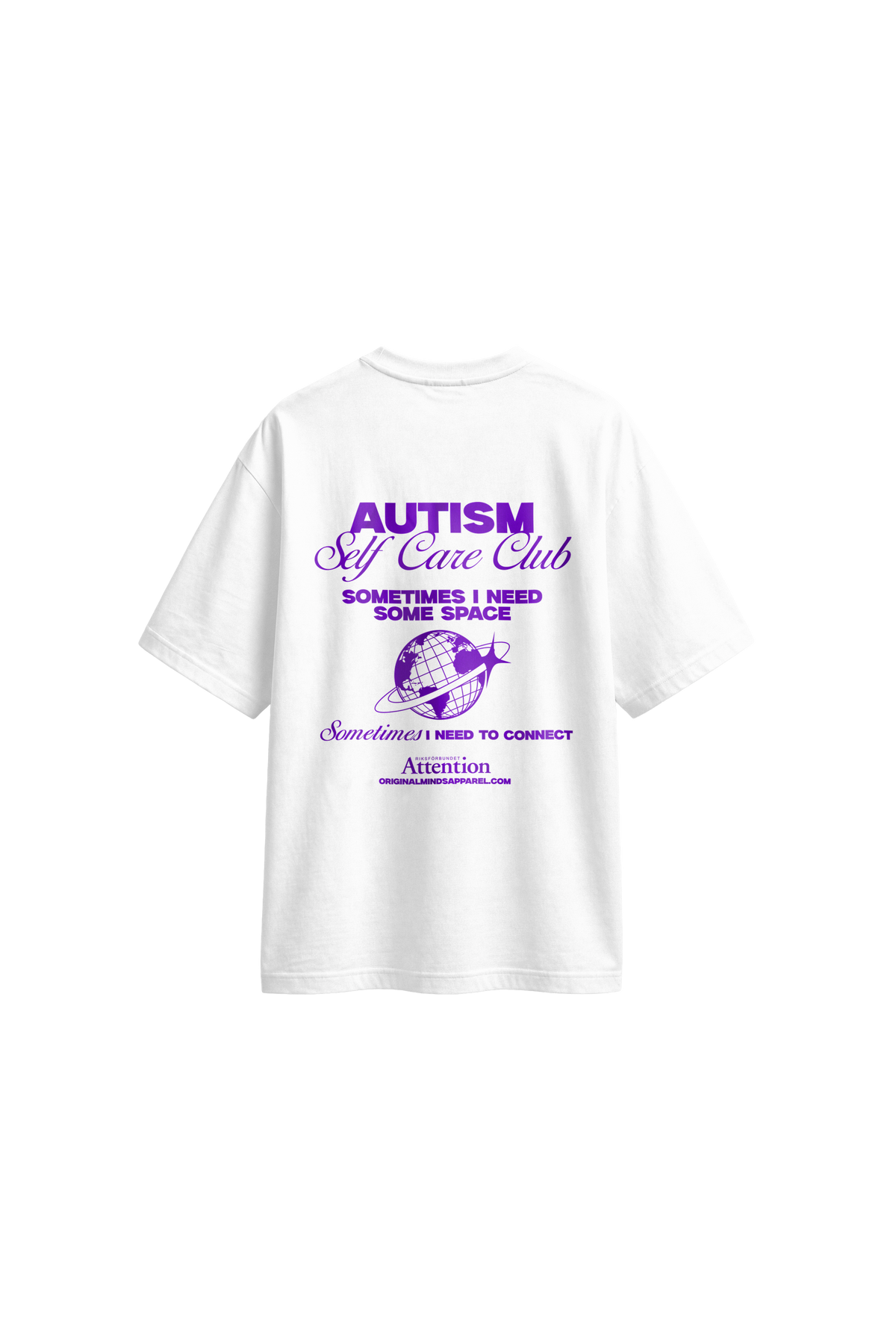 Attention Autism - Men's T-Shirt Oversized Fit back