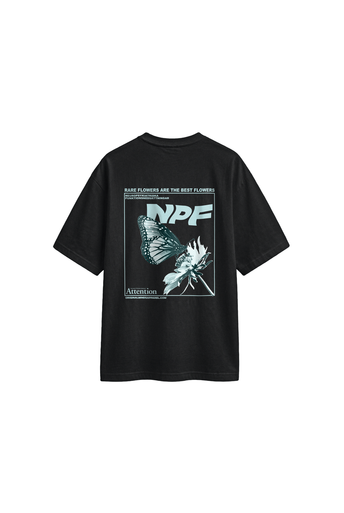 Attention NPF - Men's T-Shirt Oversized Fit back