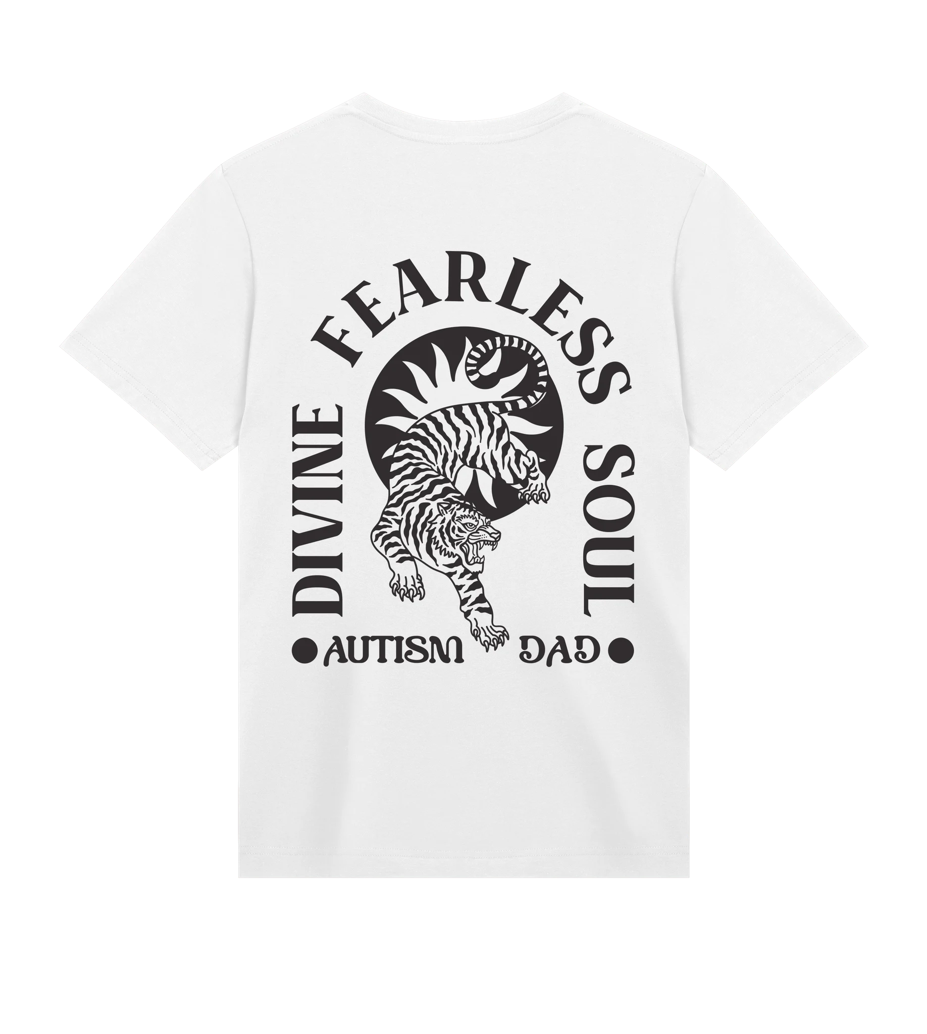 Divine Fearless Autism Dad -  Men’s T-shirt Regular fit — back