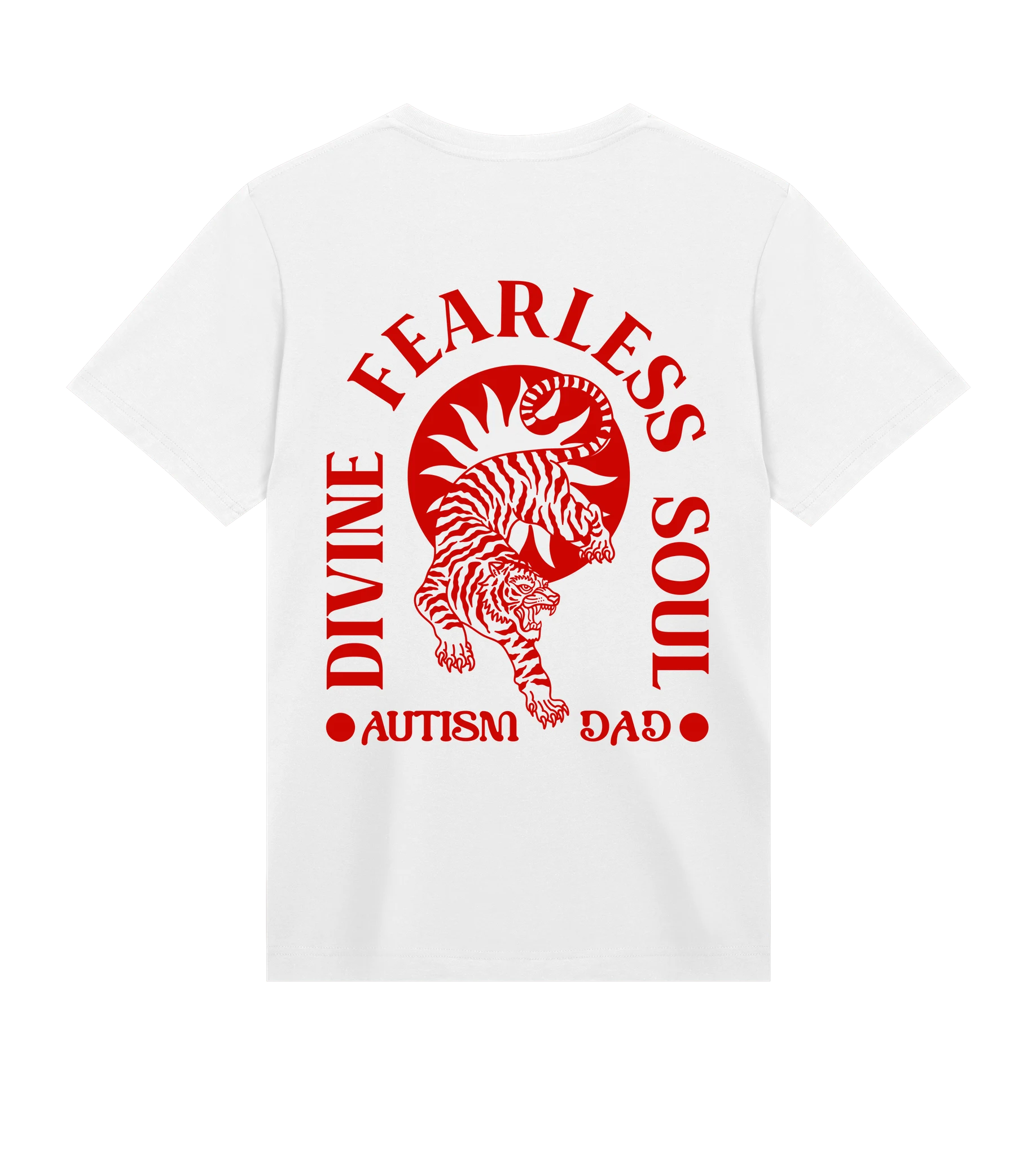 Divine Fearless Autism Dad -  Men’s T-shirt Regular fit — back