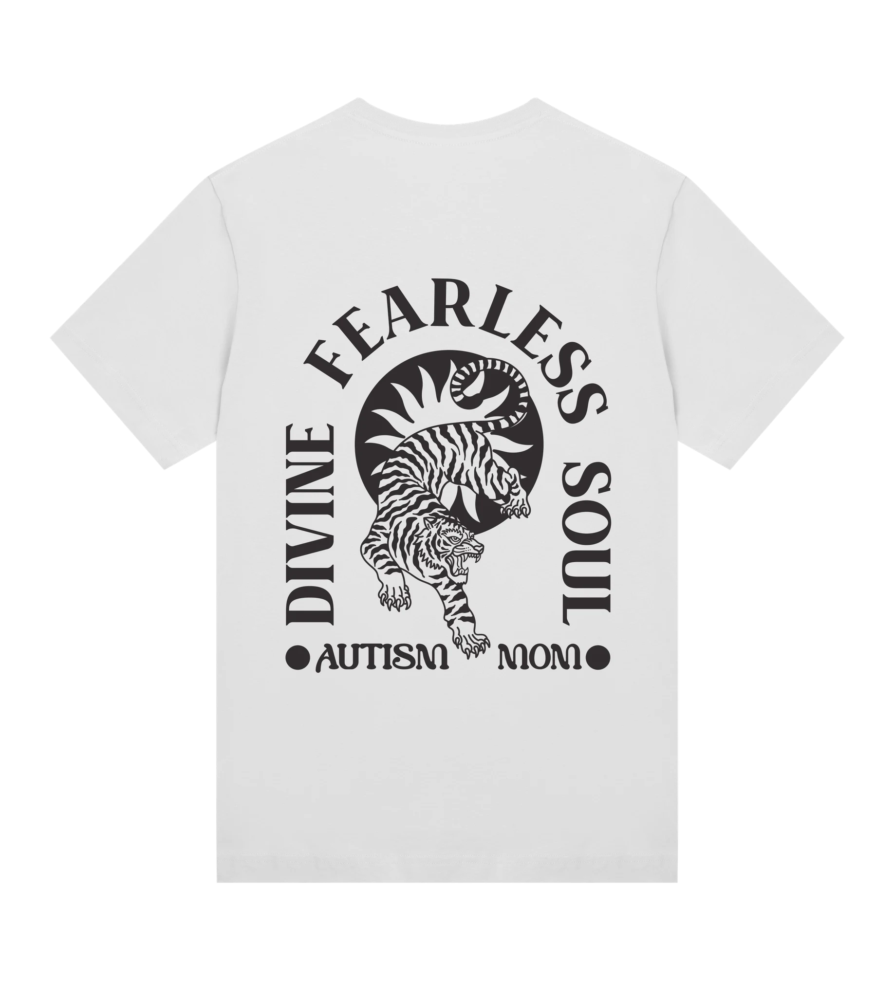 Divine Fearless Autism Mom - Women’s T-shirt Regular fit — back