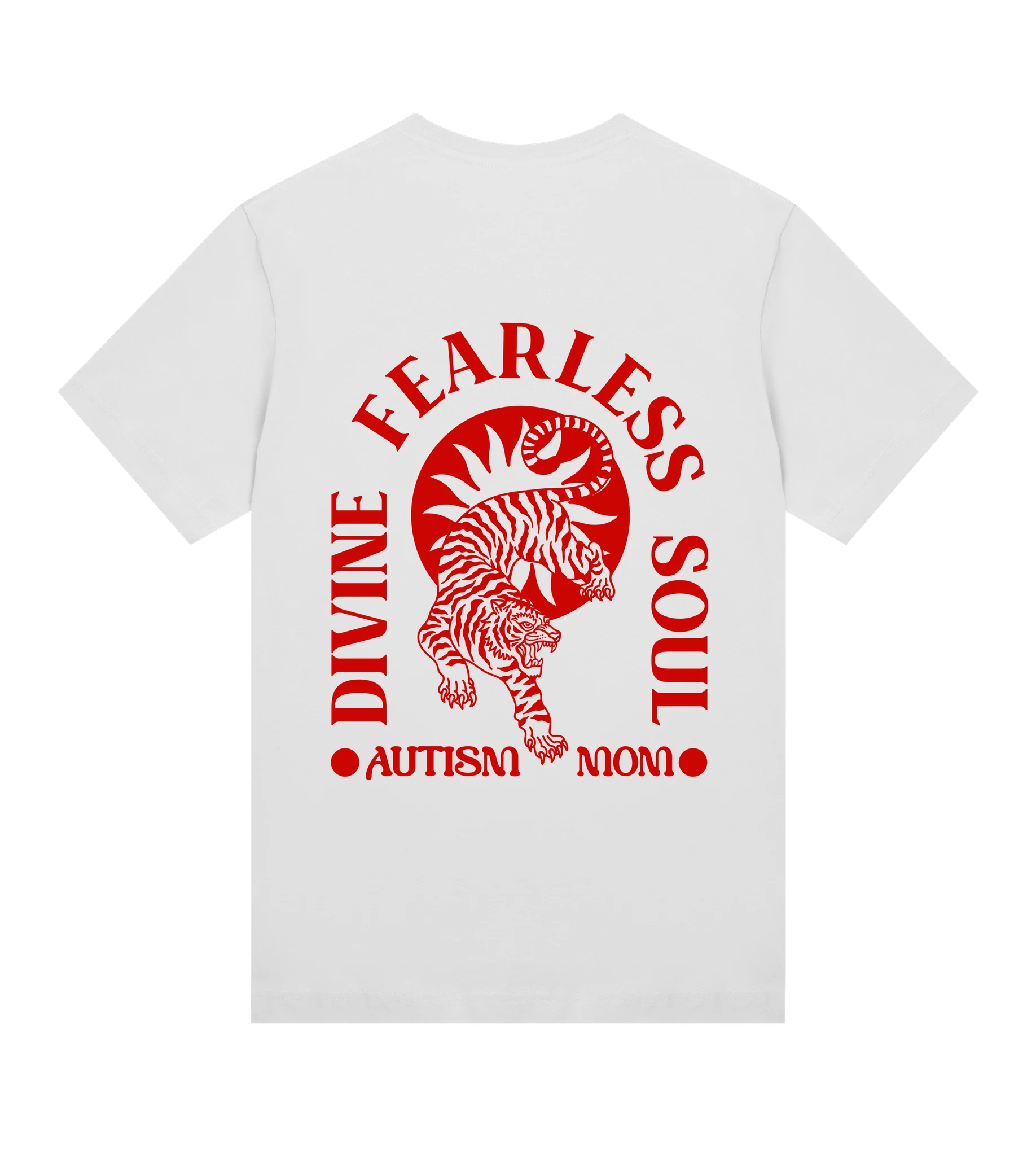 Divine Fearless Autism Mom - Women’s T-shirt Regular fit — back