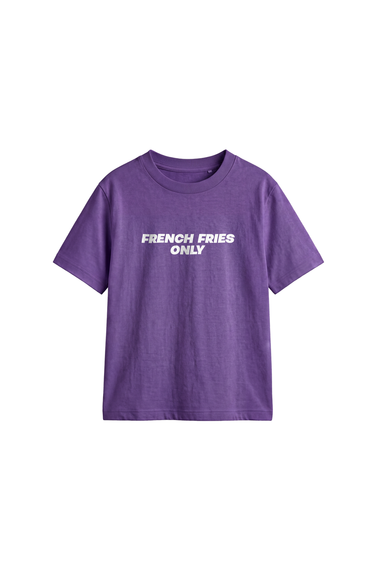 French fries only - Kids T-shirt Purple — front