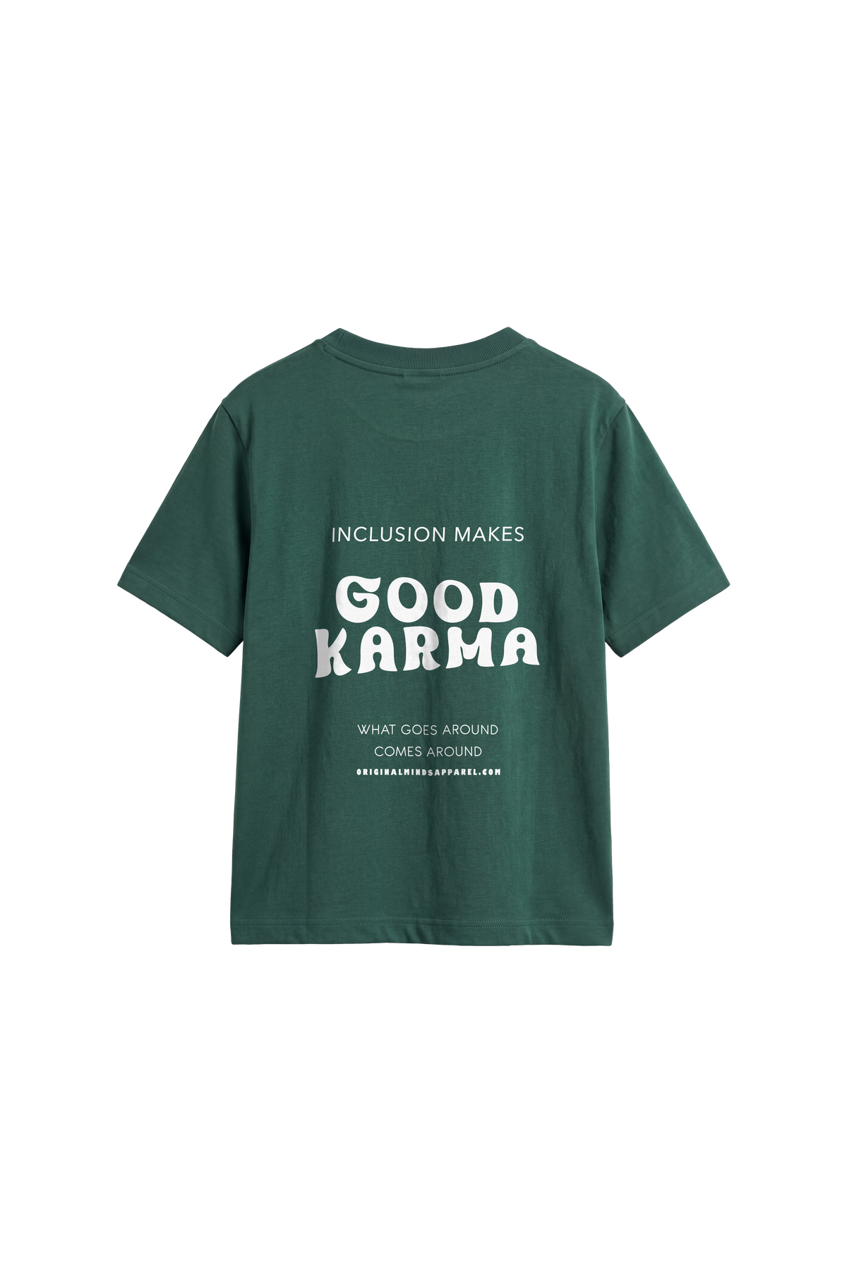 Good Karma - Kids T-shirt Bottle Green — back