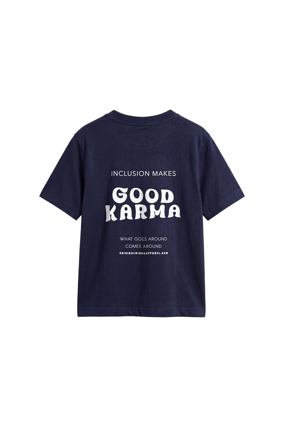 Good Karma - Kids T-shirt French Navy — back