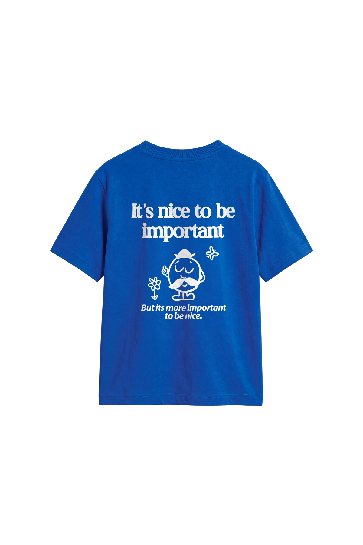 Important to be nice - Kids T-shirt Bright Royal — back