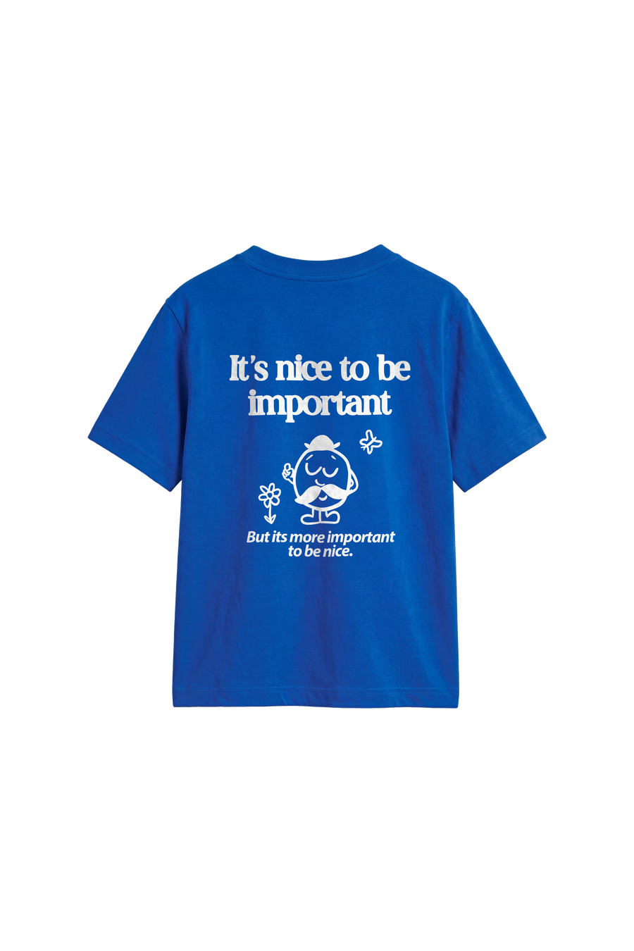 Important to be nice - Kids T-shirt Bright Royal — back