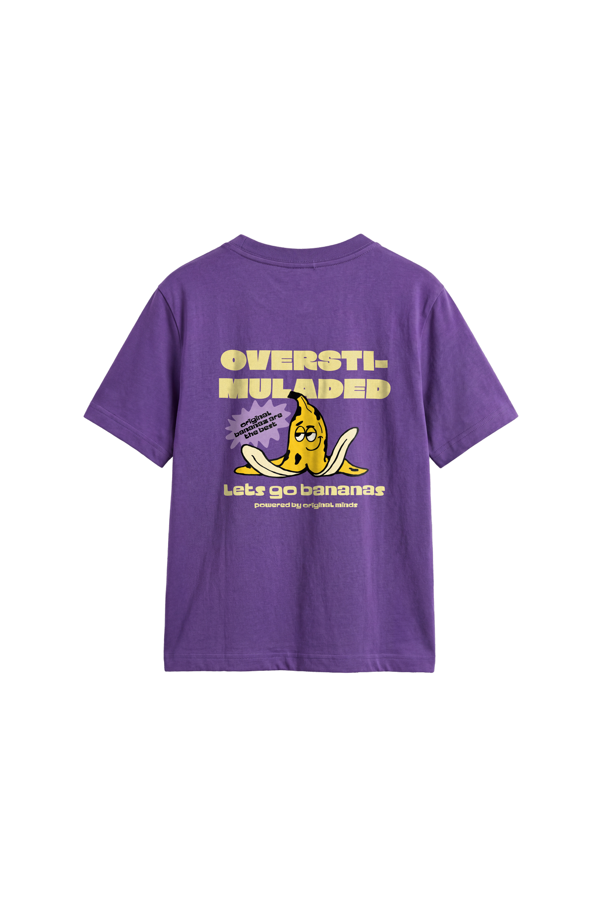 Overstimulated - Kids T-shirt Purple — back