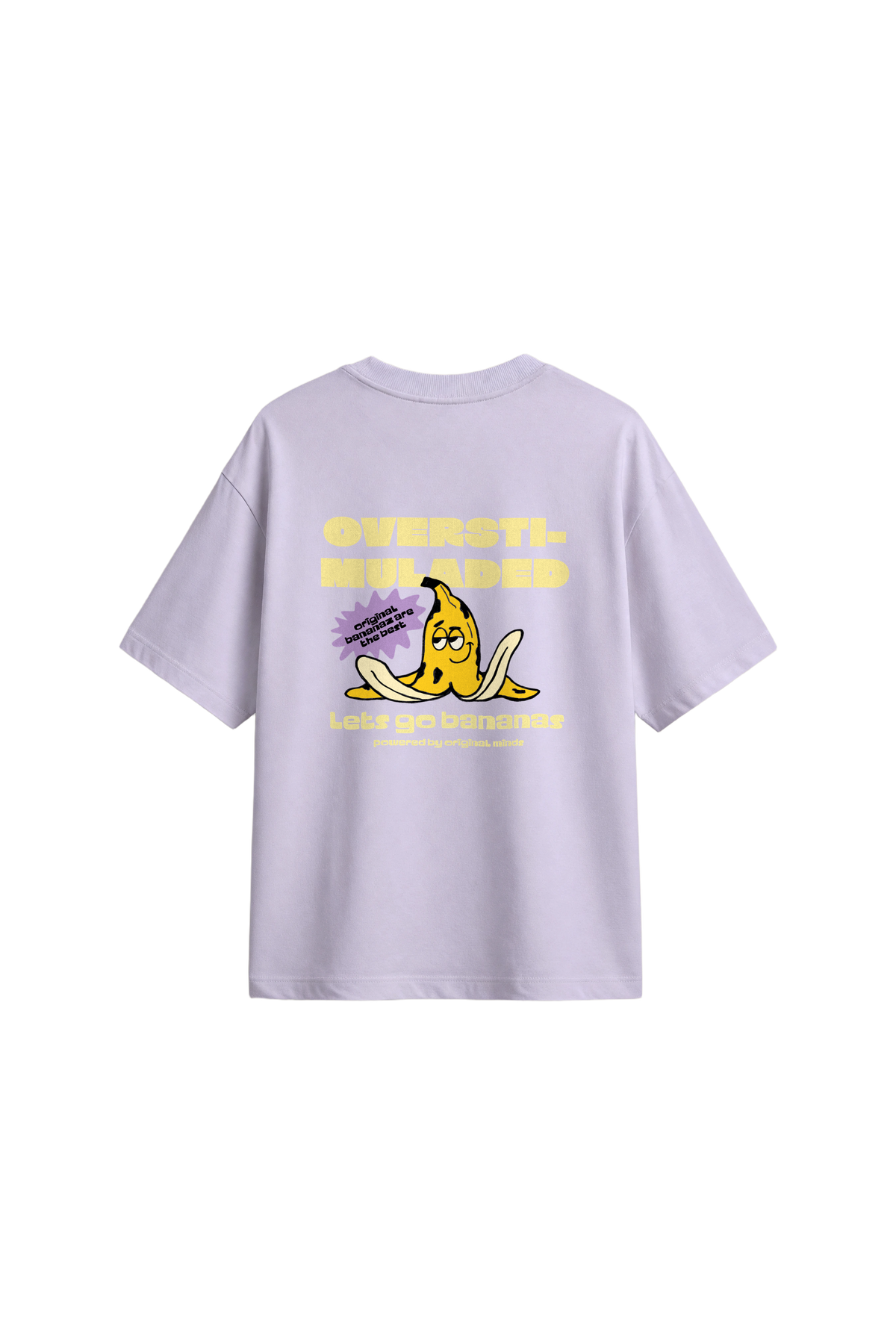 Overstimulated - Womens T-shirt Loose Fit · Purple · back