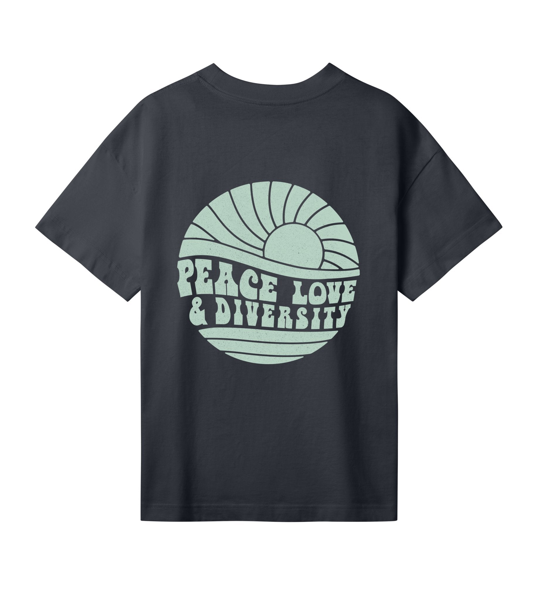 peace love diversity - women boxy tee