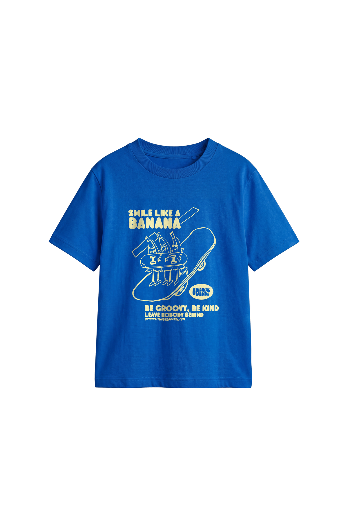 Smile Like A Banana - Kids T-shirt Bright Royal — front