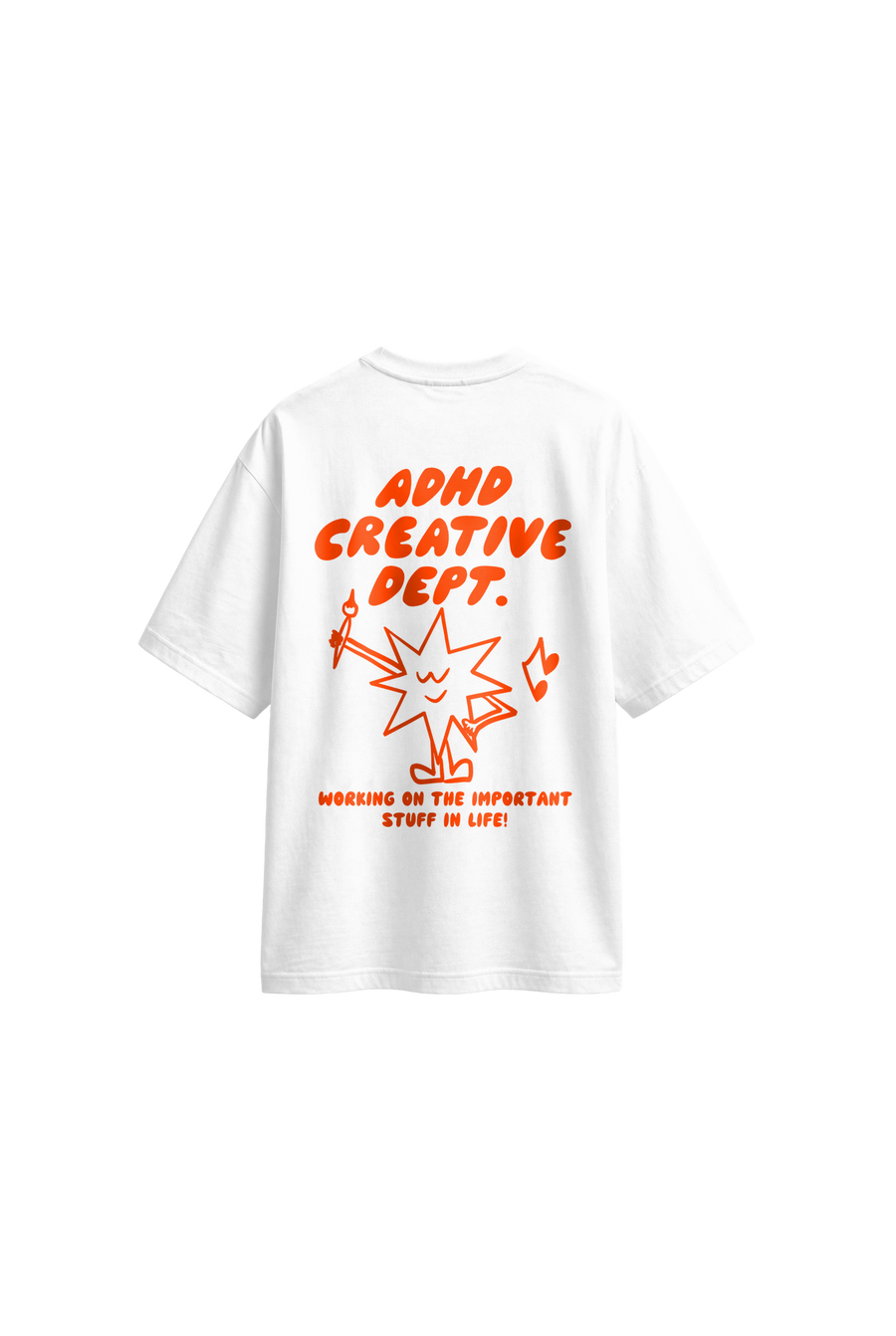 ADHD Creative Dept - Mens Oversized T-shirt back