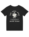 The Cool Kids Never Sleep - Kids T-shirt — back