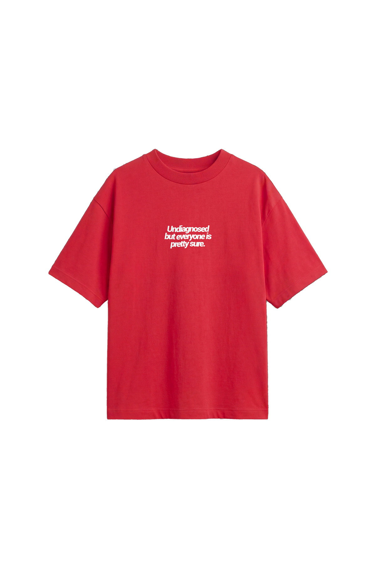 Undiagnosed - Women's T-shirt Oversized Fit · Red · front