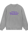 WILL STIM FOR DISCO - MENS REGULAR SWEATSHIRT - GREY MELANGE