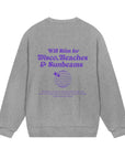 WILL STIM FOR DISCO - MENS REGULAR SWEATSHIRT - GREY MELANGE