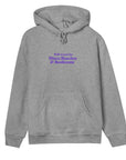 WILL TRAVEL FOR DISCO - WOMENS REGULAR HOODIE - GREY MELANGE