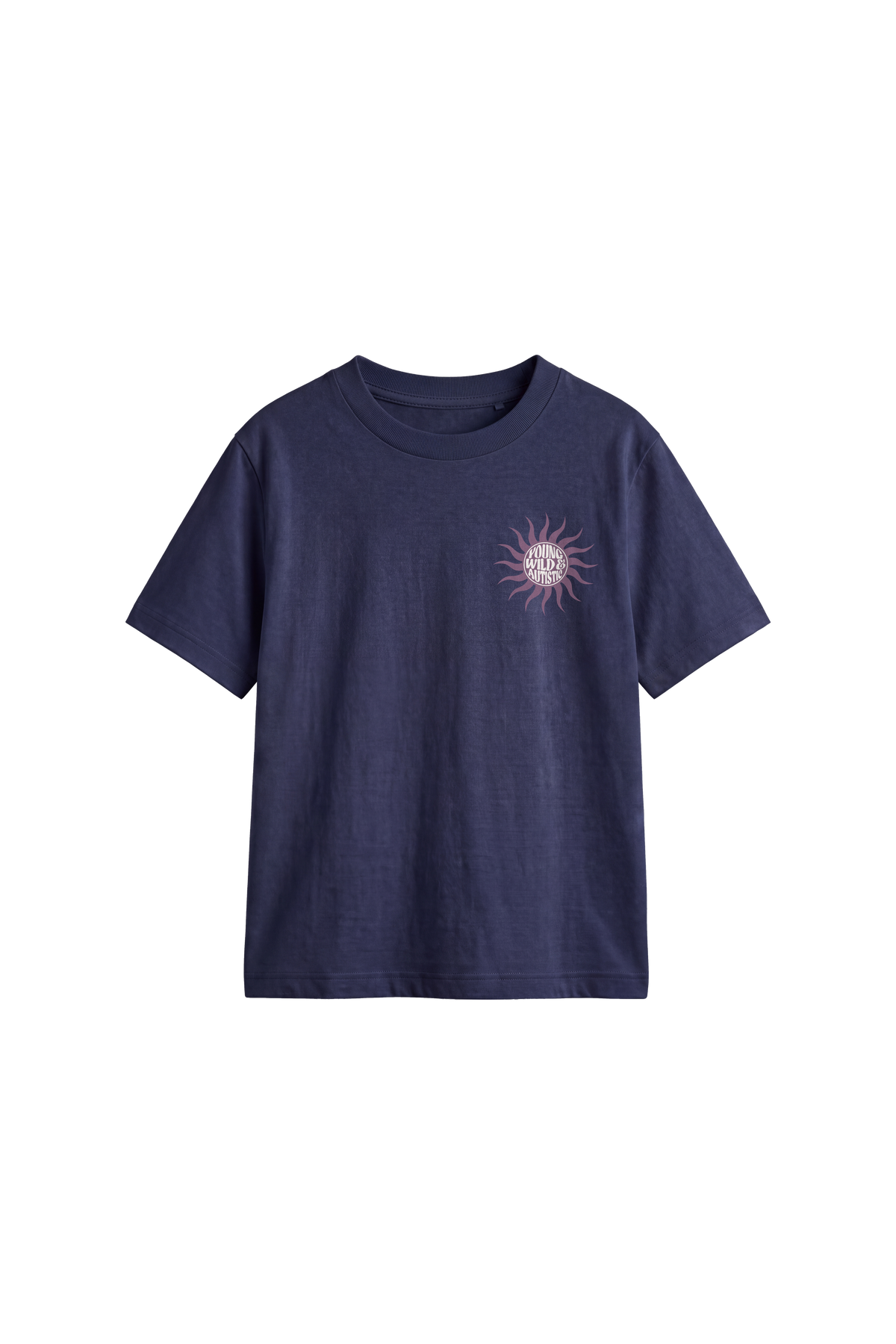 Young Wild & Autistic - Kids T-shirt French Navy — front